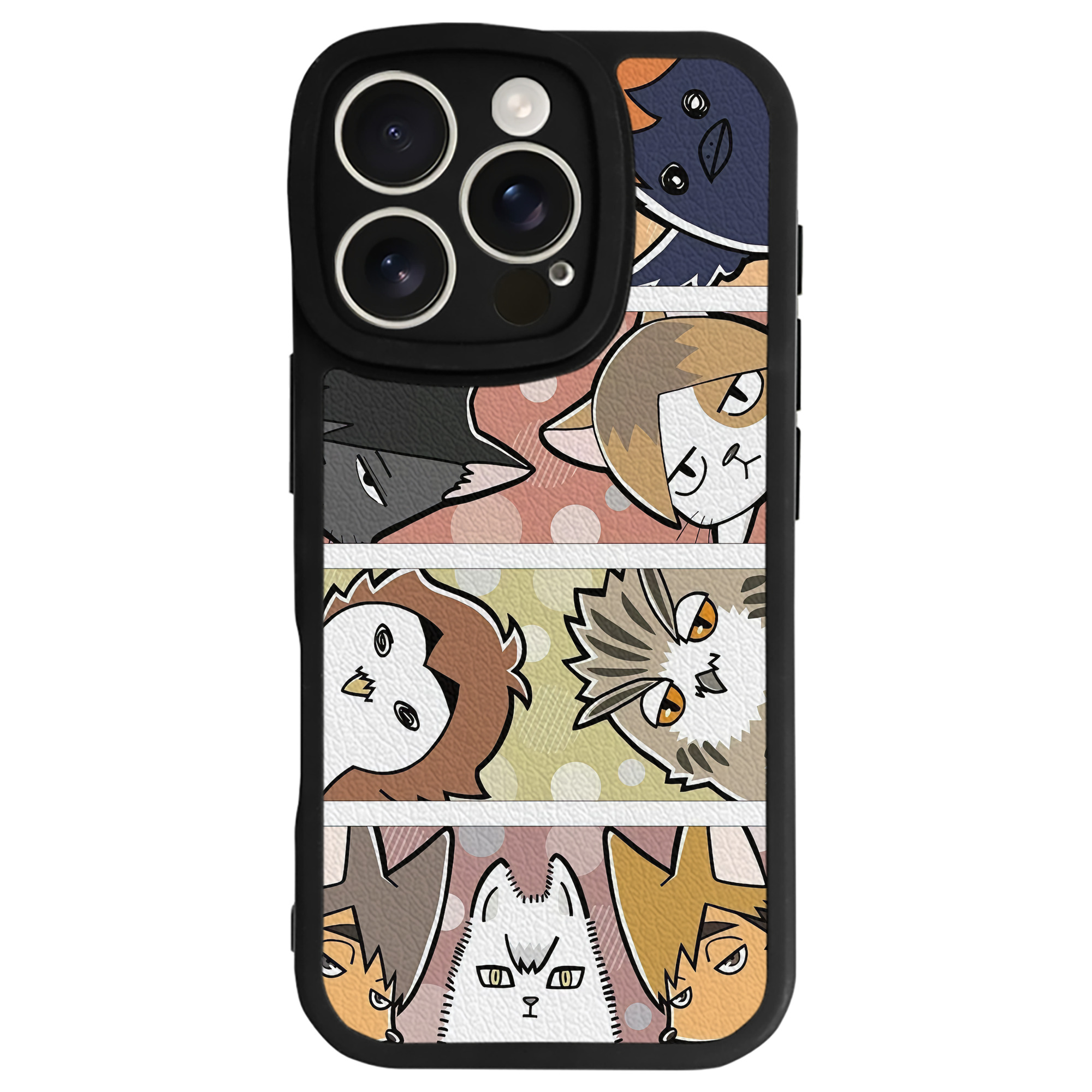 （画像用） ハイキュー!! Haikyu!! 【iPhone 16シリーズ対応】シリコンスマホケース（レザー調） 材質：シリコン